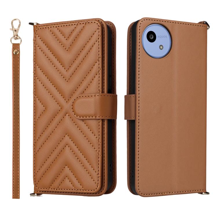 Multifunctional 6-Card Slots Leather Phone Case with Wrist Strap, For Sharp Aquos Sense10, For Sharp Aquos R10 / R9, For Sharp Aquos wish5, For Sharp Basio Active3, For Sharp Aquos Sense9, For Sharp Aquos wish4