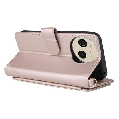 Multifunctional 6-Card Slots Leather Phone Case with Wrist Strap, For Sharp Aquos Sense10, For Sharp Aquos R10 / R9, For Sharp Aquos wish5, For Sharp Basio Active3, For Sharp Aquos Sense9, For Sharp Aquos wish4