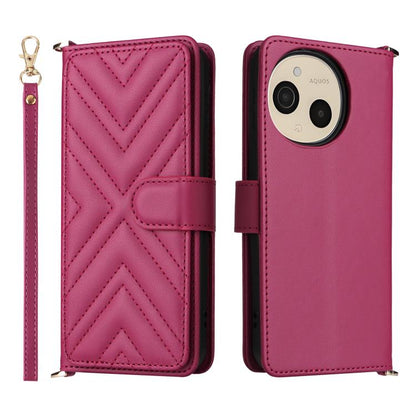 Multifunctional 6-Card Slots Leather Phone Case with Wrist Strap, For Sharp Aquos Sense10, For Sharp Aquos R10 / R9, For Sharp Aquos wish5, For Sharp Basio Active3, For Sharp Aquos Sense9, For Sharp Aquos wish4