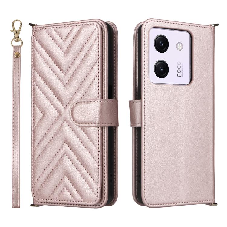 Multifunctional 6-Card Slots Leather Phone Case with Wrist Strap, For Xiaomi Poco M7 4G 171mm, For Xiaomi Poco F7 Pro 5G / F7 Ultra, For Xiaomi 15 Ultra, For Xiaomi Poco X7 Pro 5G / Redmi Turbo 4, For Xiaomi Poco M7 Pro 5G