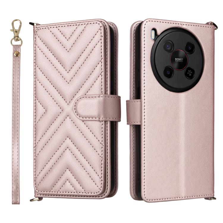 Multifunctional 6-Card Slots Leather Phone Case with Wrist Strap, For ZTE nubia S 5G A403ZT, For ZTE Blade V70 Max, For ZTE Blade V70 Design 4G, For ZTE nubia Z70 Ultra, For ZTE Blade V70 4G, For ZTE nubia Red Magic 10 Pro / 10 Pro+                    ...