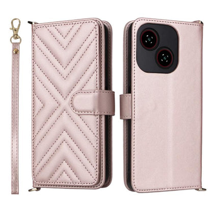 Multifunctional 6-Card Slots Leather Phone Case with Wrist Strap, For ZTE nubia P9 Pro 5G / Optus X Pro 2 5G, For ZTE Blade V80 Pro / V80 Vita, For ZTE Optus X Value 5G, For ZTE nubia RedMagic 11 Air, For ZTE nubia V80 Max                              ...