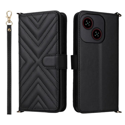 Multifunctional 6-Card Slots Leather Phone Case with Wrist Strap, For ZTE nubia P9 Pro 5G / Optus X Pro 2 5G, For ZTE Blade V80 Pro / V80 Vita, For ZTE Optus X Value 5G, For ZTE nubia RedMagic 11 Air, For ZTE nubia V80 Max                              ...