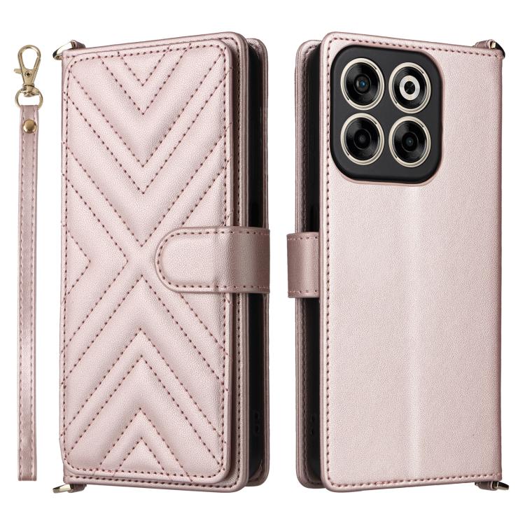 Multifunctional 6-Card Slots Leather Phone Case with Wrist Strap, For ZTE nubia S 5G A403ZT, For ZTE Blade V70 Max, For ZTE Blade V70 Design 4G, For ZTE nubia Z70 Ultra, For ZTE Blade V70 4G, For ZTE nubia Red Magic 10 Pro / 10 Pro+                    ...