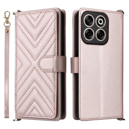 Multifunctional 6-Card Slots Leather Phone Case with Wrist Strap, For ZTE nubia S 5G A403ZT, For ZTE Blade V70 Max, For ZTE Blade V70 Design 4G, For ZTE nubia Z70 Ultra, For ZTE Blade V70 4G, For ZTE nubia Red Magic 10 Pro / 10 Pro+                    ...