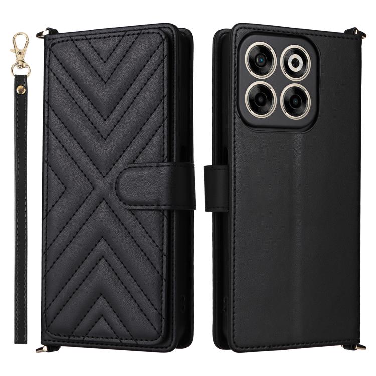 Multifunctional 6-Card Slots Leather Phone Case with Wrist Strap, For ZTE nubia S 5G A403ZT, For ZTE Blade V70 Max, For ZTE Blade V70 Design 4G, For ZTE nubia Z70 Ultra, For ZTE Blade V70 4G, For ZTE nubia Red Magic 10 Pro / 10 Pro+                    ...