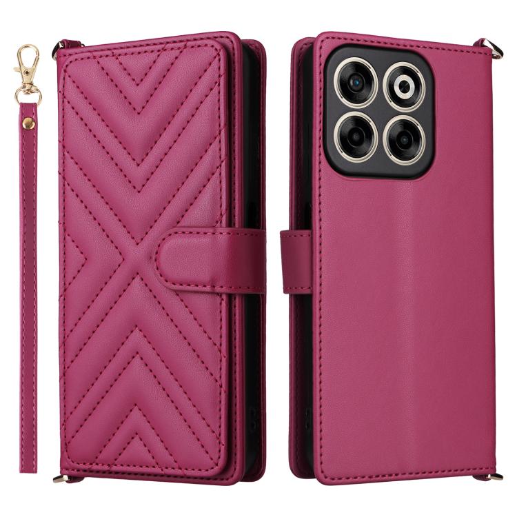 Multifunctional 6-Card Slots Leather Phone Case with Wrist Strap, For ZTE nubia S 5G A403ZT, For ZTE Blade V70 Max, For ZTE Blade V70 Design 4G, For ZTE nubia Z70 Ultra, For ZTE Blade V70 4G, For ZTE nubia Red Magic 10 Pro / 10 Pro+                    ...