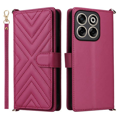 Multifunctional 6-Card Slots Leather Phone Case with Wrist Strap, For ZTE nubia S 5G A403ZT, For ZTE Blade V70 Max, For ZTE Blade V70 Design 4G, For ZTE nubia Z70 Ultra, For ZTE Blade V70 4G, For ZTE nubia Red Magic 10 Pro / 10 Pro+                    ...