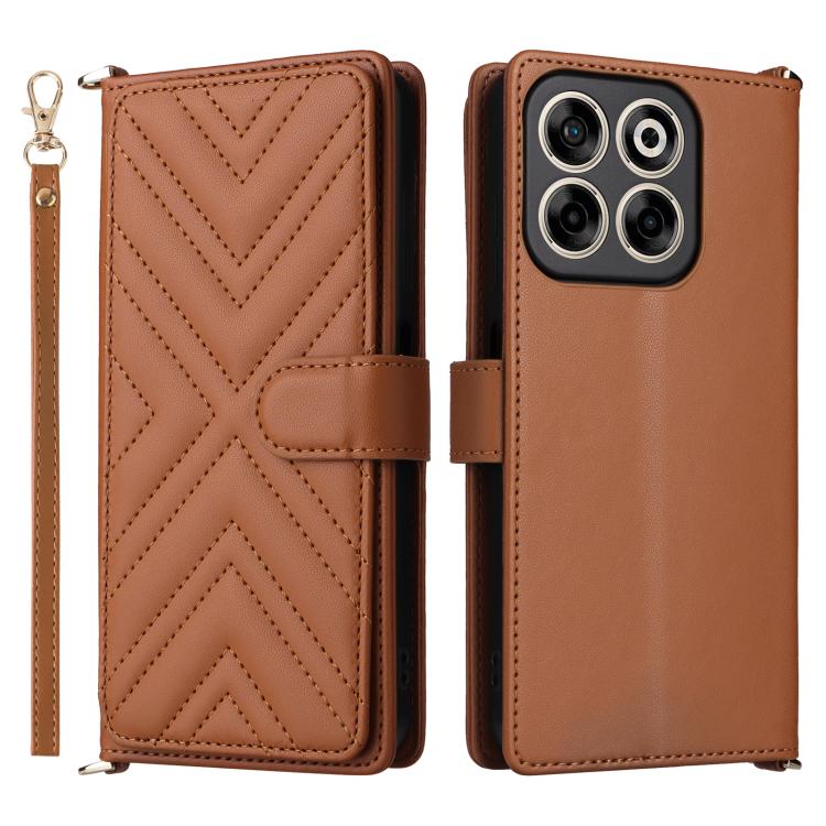 Multifunctional 6-Card Slots Leather Phone Case with Wrist Strap, For ZTE nubia S 5G A403ZT, For ZTE Blade V70 Max, For ZTE Blade V70 Design 4G, For ZTE nubia Z70 Ultra, For ZTE Blade V70 4G, For ZTE nubia Red Magic 10 Pro / 10 Pro+                    ...