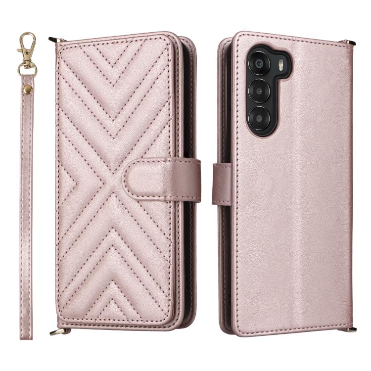 Multifunctional 6-Card Slots Leather Phone Case with Wrist Strap, For ZTE nubia S 5G A403ZT, For ZTE Blade V70 Max, For ZTE Blade V70 Design 4G, For ZTE nubia Z70 Ultra, For ZTE Blade V70 4G, For ZTE nubia Red Magic 10 Pro / 10 Pro+                    ...