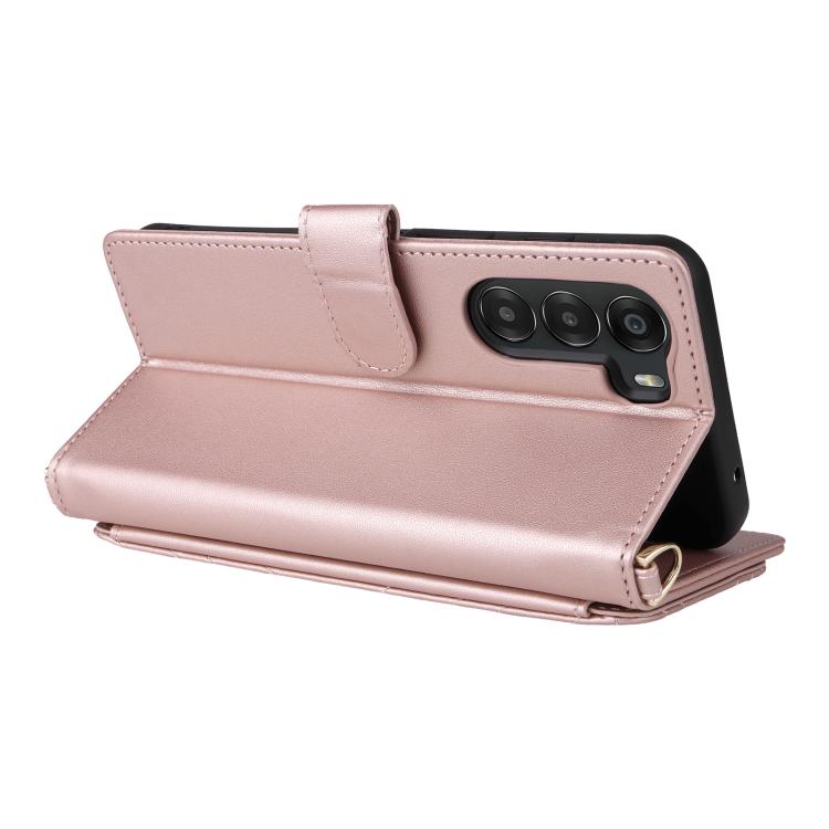 Multifunctional 6-Card Slots Leather Phone Case with Wrist Strap, For ZTE nubia S 5G A403ZT, For ZTE Blade V70 Max, For ZTE Blade V70 Design 4G, For ZTE nubia Z70 Ultra, For ZTE Blade V70 4G, For ZTE nubia Red Magic 10 Pro / 10 Pro+                    ...