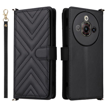 Multifunctional 6-Card Slots Leather Phone Case with Wrist Strap, For ZTE nubia S 5G A403ZT, For ZTE Blade V70 Max, For ZTE Blade V70 Design 4G, For ZTE nubia Z70 Ultra, For ZTE Blade V70 4G, For ZTE nubia Red Magic 10 Pro / 10 Pro+                    ...