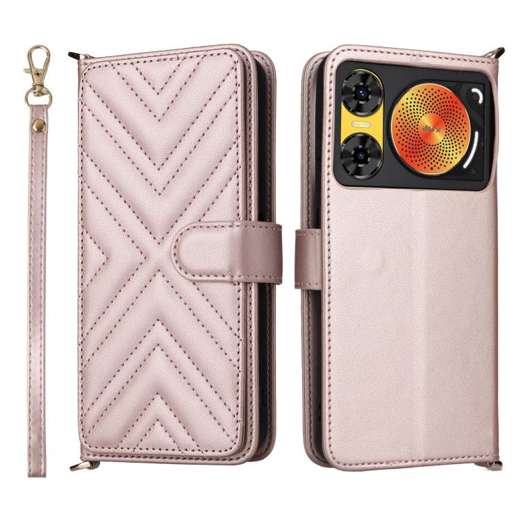 Multifunctional 6-Card Slots Leather Phone Case with Wrist Strap, For ZTE nubia P9 Pro 5G / Optus X Pro 2 5G, For ZTE Blade V80 Pro / V80 Vita, For ZTE Optus X Value 5G, For ZTE nubia RedMagic 11 Air, For ZTE nubia V80 Max                              ...