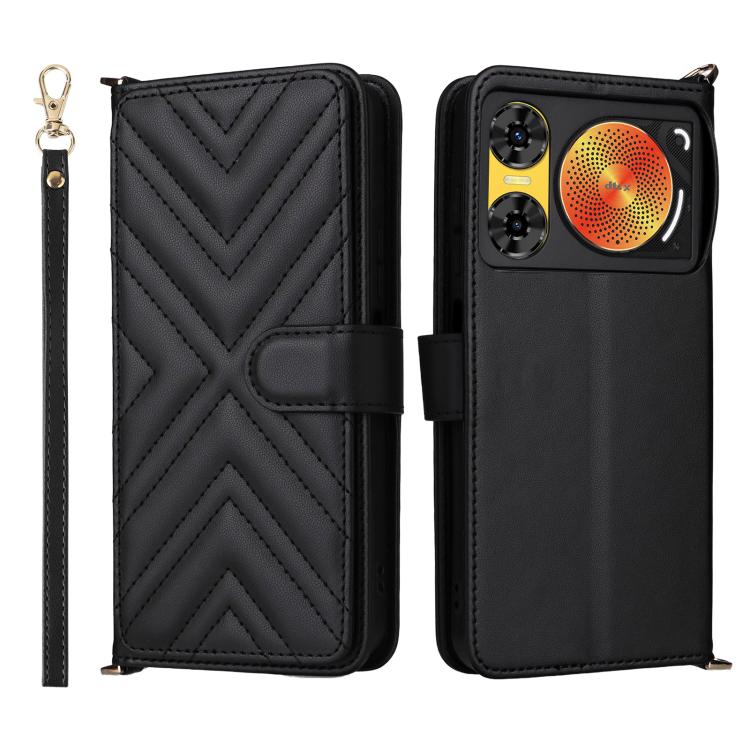 Multifunctional 6-Card Slots Leather Phone Case with Wrist Strap, For ZTE nubia P9 Pro 5G / Optus X Pro 2 5G, For ZTE Blade V80 Pro / V80 Vita, For ZTE Optus X Value 5G, For ZTE nubia RedMagic 11 Air, For ZTE nubia V80 Max                              ...