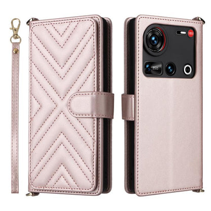 Multifunctional 6-Card Slots Leather Phone Case with Wrist Strap, For ZTE nubia S 5G A403ZT, For ZTE Blade V70 Max, For ZTE Blade V70 Design 4G, For ZTE nubia Z70 Ultra, For ZTE Blade V70 4G, For ZTE nubia Red Magic 10 Pro / 10 Pro+                    ...
