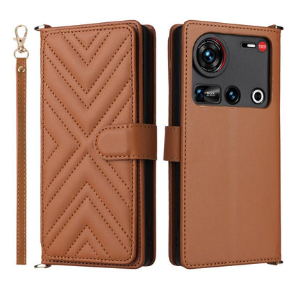 Multifunctional 6-Card Slots Leather Phone Case with Wrist Strap, For ZTE nubia S 5G A403ZT, For ZTE Blade V70 Max, For ZTE Blade V70 Design 4G, For ZTE nubia Z70 Ultra, For ZTE Blade V70 4G, For ZTE nubia Red Magic 10 Pro / 10 Pro+                    ...