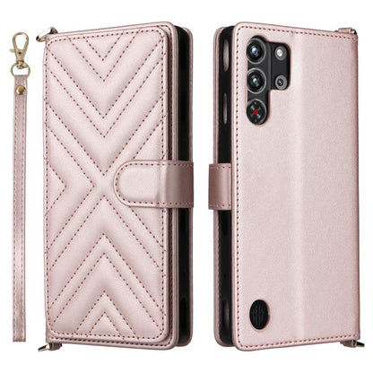 Multifunctional 6-Card Slots Leather Phone Case with Wrist Strap, For ZTE nubia S 5G A403ZT, For ZTE Blade V70 Max, For ZTE Blade V70 Design 4G, For ZTE nubia Z70 Ultra, For ZTE Blade V70 4G, For ZTE nubia Red Magic 10 Pro / 10 Pro+                    ...