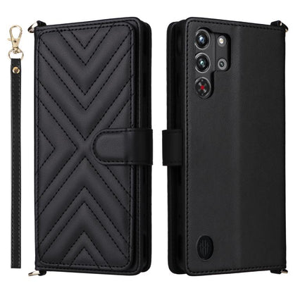 Multifunctional 6-Card Slots Leather Phone Case with Wrist Strap, For ZTE nubia S 5G A403ZT, For ZTE Blade V70 Max, For ZTE Blade V70 Design 4G, For ZTE nubia Z70 Ultra, For ZTE Blade V70 4G, For ZTE nubia Red Magic 10 Pro / 10 Pro+                    ...