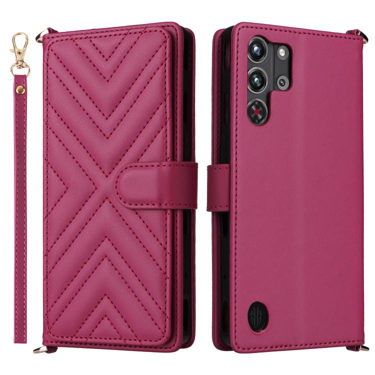 Multifunctional 6-Card Slots Leather Phone Case with Wrist Strap, For ZTE nubia S 5G A403ZT, For ZTE Blade V70 Max, For ZTE Blade V70 Design 4G, For ZTE nubia Z70 Ultra, For ZTE Blade V70 4G, For ZTE nubia Red Magic 10 Pro / 10 Pro+                    ...