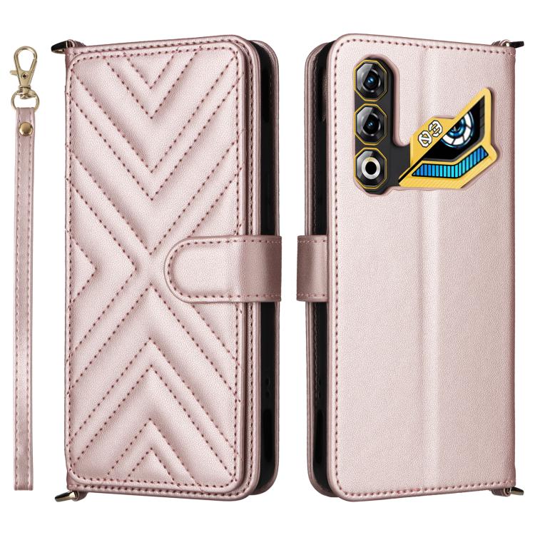 Multifunctional 6-Card Slots Leather Phone Case with Wrist Strap, For ZTE nubia P9 Pro 5G / Optus X Pro 2 5G, For ZTE Blade V80 Pro / V80 Vita, For ZTE Optus X Value 5G, For ZTE nubia RedMagic 11 Air, For ZTE nubia V80 Max                              ...