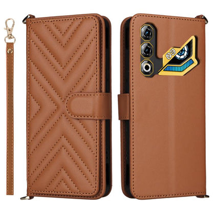 Multifunctional 6-Card Slots Leather Phone Case with Wrist Strap, For ZTE nubia P9 Pro 5G / Optus X Pro 2 5G, For ZTE Blade V80 Pro / V80 Vita, For ZTE Optus X Value 5G, For ZTE nubia RedMagic 11 Air, For ZTE nubia V80 Max                              ...