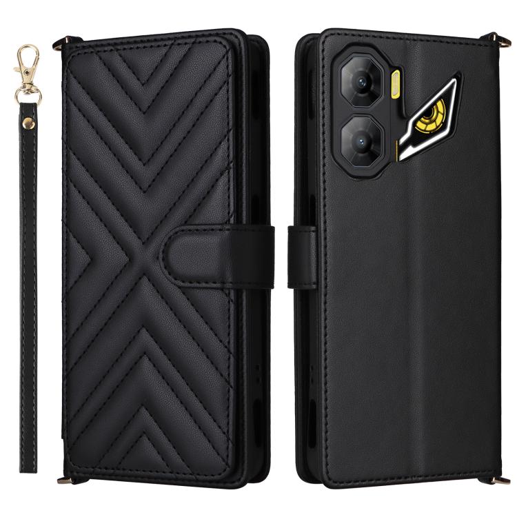 Multifunctional 6-Card Slots Leather Phone Case with Wrist Strap, For ZTE nubia P9 Pro 5G / Optus X Pro 2 5G, For ZTE Blade V80 Pro / V80 Vita, For ZTE Optus X Value 5G, For ZTE nubia RedMagic 11 Air, For ZTE nubia V80 Max                              ...