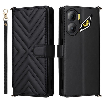 Multifunctional 6-Card Slots Leather Phone Case with Wrist Strap, For ZTE nubia P9 Pro 5G / Optus X Pro 2 5G, For ZTE Blade V80 Pro / V80 Vita, For ZTE Optus X Value 5G, For ZTE nubia RedMagic 11 Air, For ZTE nubia V80 Max                              ...
