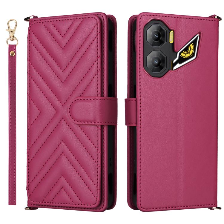Multifunctional 6-Card Slots Leather Phone Case with Wrist Strap, For ZTE nubia P9 Pro 5G / Optus X Pro 2 5G, For ZTE Blade V80 Pro / V80 Vita, For ZTE Optus X Value 5G, For ZTE nubia RedMagic 11 Air, For ZTE nubia V80 Max                              ...