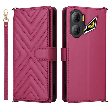 Multifunctional 6-Card Slots Leather Phone Case with Wrist Strap, For ZTE nubia P9 Pro 5G / Optus X Pro 2 5G, For ZTE Blade V80 Pro / V80 Vita, For ZTE Optus X Value 5G, For ZTE nubia RedMagic 11 Air, For ZTE nubia V80 Max                              ...