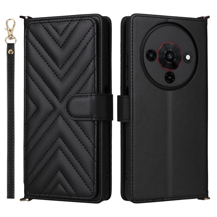 Multifunctional 6-Card Slots Leather Phone Case with Wrist Strap, For ZTE nubia P9 Pro 5G / Optus X Pro 2 5G, For ZTE Blade V80 Pro / V80 Vita, For ZTE Optus X Value 5G, For ZTE nubia RedMagic 11 Air, For ZTE nubia V80 Max                              ...
