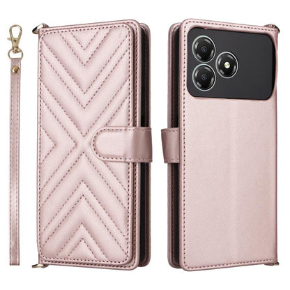 Multifunctional 6-Card Slots Leather Phone Case with Wrist Strap, For ZTE nubia P9 Pro 5G / Optus X Pro 2 5G, For ZTE Blade V80 Pro / V80 Vita, For ZTE Optus X Value 5G, For ZTE nubia RedMagic 11 Air, For ZTE nubia V80 Max                              ...