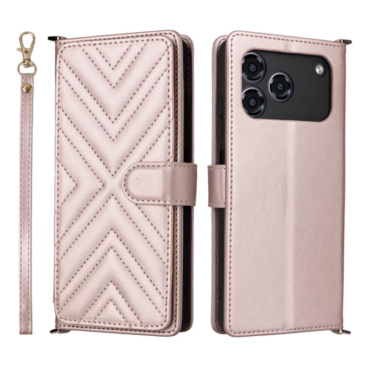 Multifunctional 6-Card Slots Leather Phone Case with Wrist Strap, For ZTE nubia P9 Pro 5G / Optus X Pro 2 5G, For ZTE Blade V80 Pro / V80 Vita, For ZTE Optus X Value 5G, For ZTE nubia RedMagic 11 Air, For ZTE nubia V80 Max                              ...