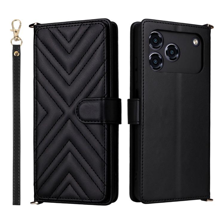 Multifunctional 6-Card Slots Leather Phone Case with Wrist Strap, For ZTE nubia P9 Pro 5G / Optus X Pro 2 5G, For ZTE Blade V80 Pro / V80 Vita, For ZTE Optus X Value 5G, For ZTE nubia RedMagic 11 Air, For ZTE nubia V80 Max                              ...