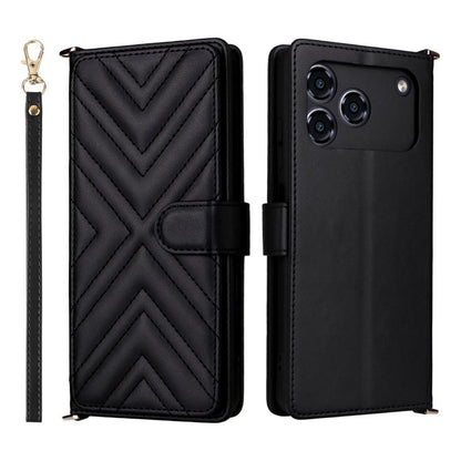 Multifunctional 6-Card Slots Leather Phone Case with Wrist Strap, For ZTE nubia P9 Pro 5G / Optus X Pro 2 5G, For ZTE Blade V80 Pro / V80 Vita, For ZTE Optus X Value 5G, For ZTE nubia RedMagic 11 Air, For ZTE nubia V80 Max                              ...