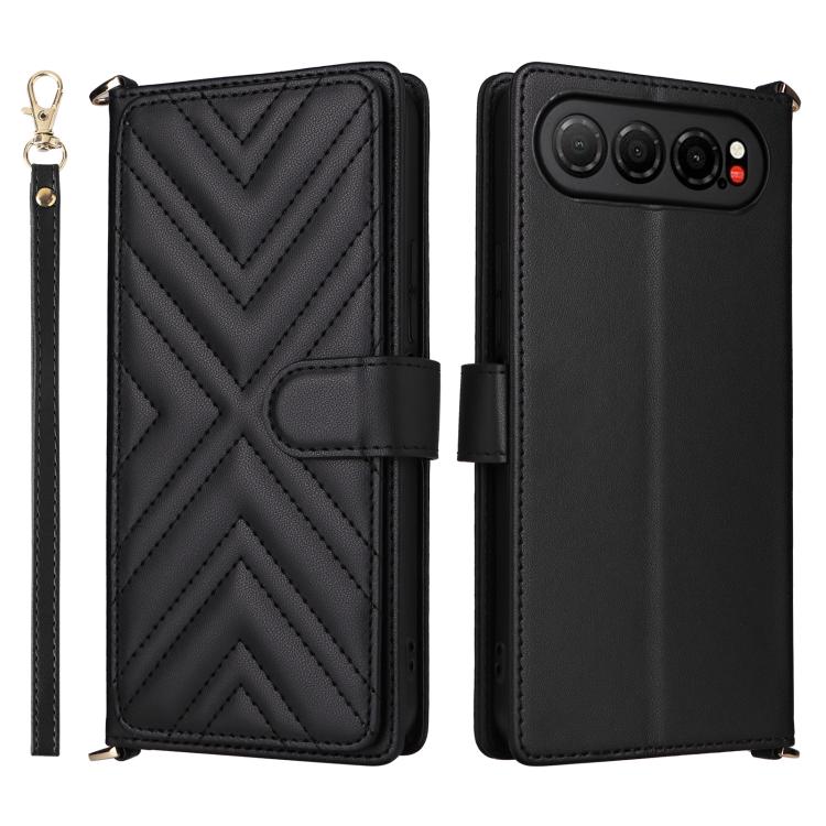Multifunctional 6-Card Slots Leather Phone Case with Wrist Strap, For ZTE nubia P9 Pro 5G / Optus X Pro 2 5G, For ZTE Blade V80 Pro / V80 Vita, For ZTE Optus X Value 5G, For ZTE nubia RedMagic 11 Air, For ZTE nubia V80 Max                              ...