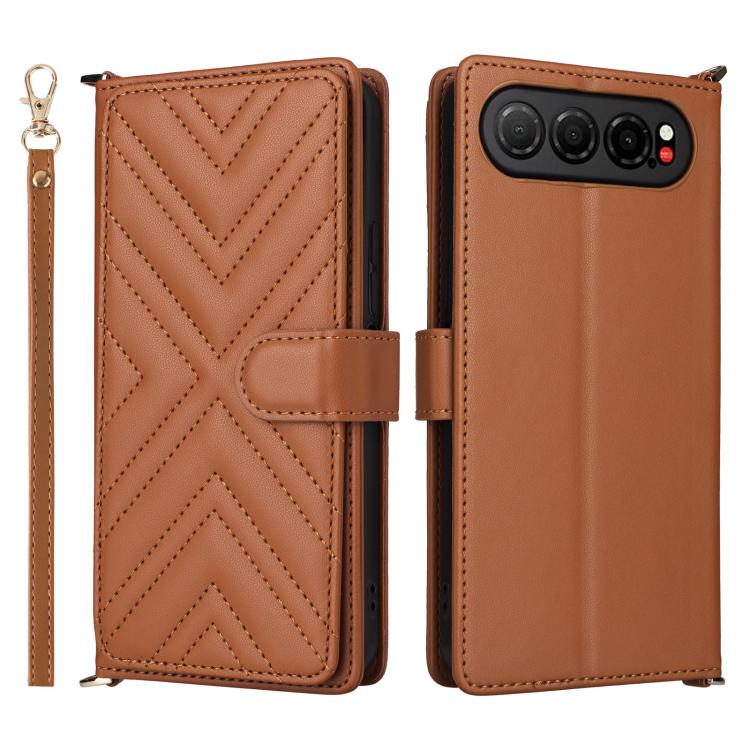 Multifunctional 6-Card Slots Leather Phone Case with Wrist Strap, For ZTE nubia P9 Pro 5G / Optus X Pro 2 5G, For ZTE Blade V80 Pro / V80 Vita, For ZTE Optus X Value 5G, For ZTE nubia RedMagic 11 Air, For ZTE nubia V80 Max                              ...