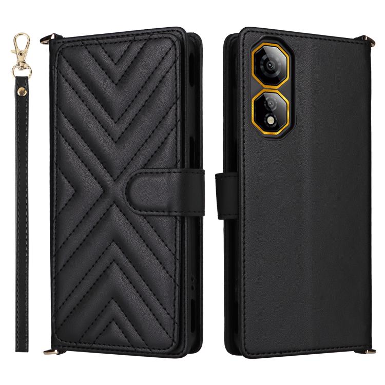 Multifunctional 6-Card Slots Leather Phone Case with Wrist Strap, For ZTE nubia S 5G A403ZT, For ZTE Blade V70 Max, For ZTE Blade V70 Design 4G, For ZTE nubia Z70 Ultra, For ZTE Blade V70 4G, For ZTE nubia Red Magic 10 Pro / 10 Pro+                    ...