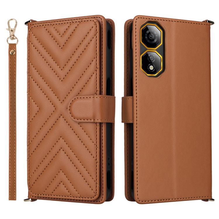 Multifunctional 6-Card Slots Leather Phone Case with Wrist Strap, For ZTE nubia S 5G A403ZT, For ZTE Blade V70 Max, For ZTE Blade V70 Design 4G, For ZTE nubia Z70 Ultra, For ZTE Blade V70 4G, For ZTE nubia Red Magic 10 Pro / 10 Pro+                    ...