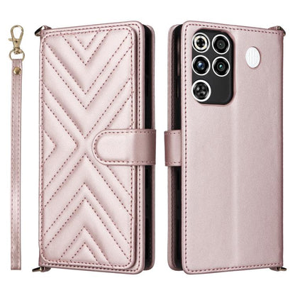 Multifunctional 6-Card Slots Leather Phone Case with Wrist Strap, For ZTE nubia P9 Pro 5G / Optus X Pro 2 5G, For ZTE Blade V80 Pro / V80 Vita, For ZTE Optus X Value 5G, For ZTE nubia RedMagic 11 Air, For ZTE nubia V80 Max                              ...