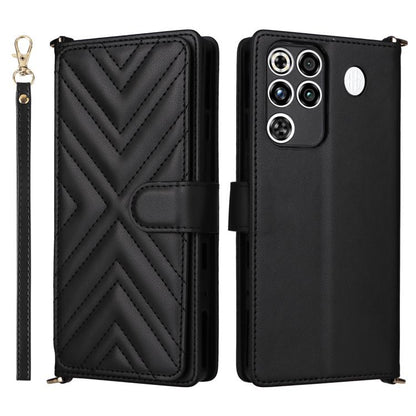 Multifunctional 6-Card Slots Leather Phone Case with Wrist Strap, For ZTE nubia P9 Pro 5G / Optus X Pro 2 5G, For ZTE Blade V80 Pro / V80 Vita, For ZTE Optus X Value 5G, For ZTE nubia RedMagic 11 Air, For ZTE nubia V80 Max                              ...