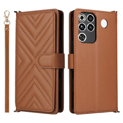Multifunctional 6-Card Slots Leather Phone Case with Wrist Strap, For ZTE nubia P9 Pro 5G / Optus X Pro 2 5G, For ZTE Blade V80 Pro / V80 Vita, For ZTE Optus X Value 5G, For ZTE nubia RedMagic 11 Air, For ZTE nubia V80 Max                              ...