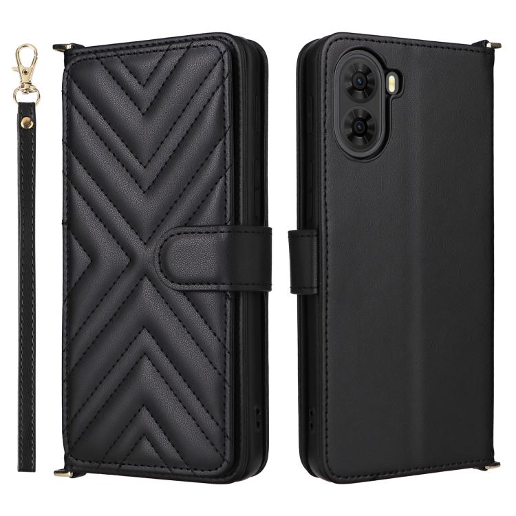 Multifunctional 6-Card Slots Leather Phone Case with Wrist Strap, For ZTE nubia P9 Pro 5G / Optus X Pro 2 5G, For ZTE Blade V80 Pro / V80 Vita, For ZTE Optus X Value 5G, For ZTE nubia RedMagic 11 Air, For ZTE nubia V80 Max                              ...