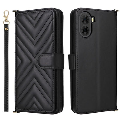 Multifunctional 6-Card Slots Leather Phone Case with Wrist Strap, For ZTE nubia P9 Pro 5G / Optus X Pro 2 5G, For ZTE Blade V80 Pro / V80 Vita, For ZTE Optus X Value 5G, For ZTE nubia RedMagic 11 Air, For ZTE nubia V80 Max                              ...