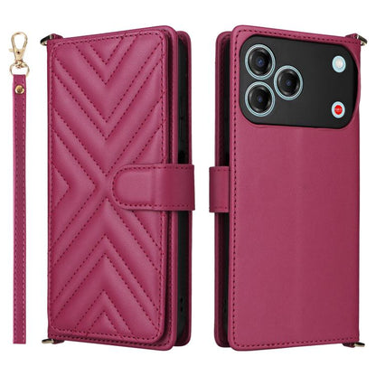Multifunctional 6-Card Slots Leather Phone Case with Wrist Strap, For ZTE nubia P9 Pro 5G / Optus X Pro 2 5G, For ZTE Blade V80 Pro / V80 Vita, For ZTE Optus X Value 5G, For ZTE nubia RedMagic 11 Air, For ZTE nubia V80 Max                              ...