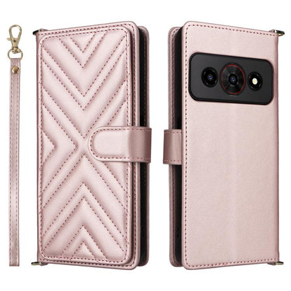 Multifunctional 6-Card Slots Leather Phone Case with Wrist Strap, For ZTE nubia P9 Pro 5G / Optus X Pro 2 5G, For ZTE Blade V80 Pro / V80 Vita, For ZTE Optus X Value 5G, For ZTE nubia RedMagic 11 Air, For ZTE nubia V80 Max                              ...