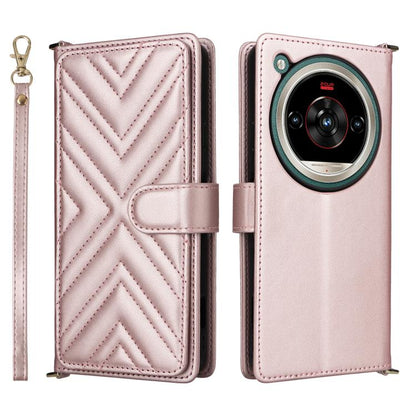 Multifunctional 6-Card Slots Leather Phone Case with Wrist Strap, For ZTE nubia P9 Pro 5G / Optus X Pro 2 5G, For ZTE Blade V80 Pro / V80 Vita, For ZTE Optus X Value 5G, For ZTE nubia RedMagic 11 Air, For ZTE nubia V80 Max                              ...