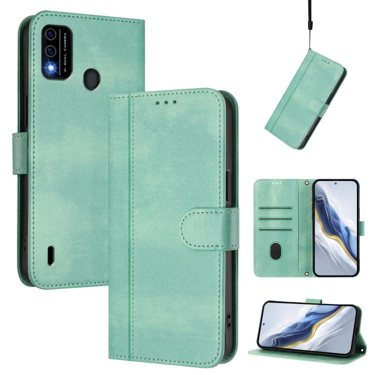 Line Splicing Buckle Retro Leather Phone Case, For itel S23, For itel S18 / Vision 5, For itel P40, For itel P38, For itel S17 / Vision 3, For itel A48