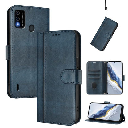 Line Splicing Buckle Retro Leather Phone Case, For itel S23, For itel S18 / Vision 5, For itel P40, For itel P38, For itel S17 / Vision 3, For itel A48