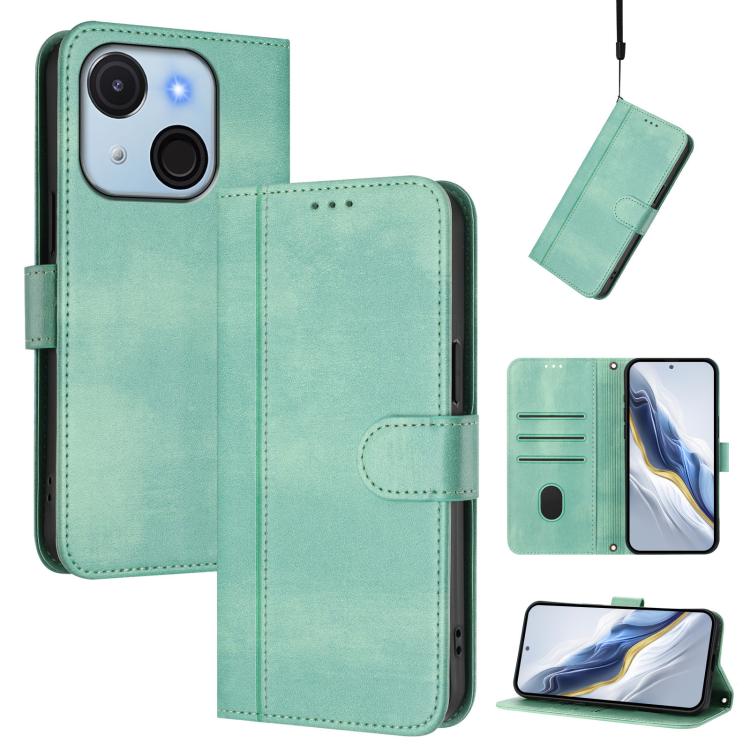 Line Splicing Buckle Retro Leather Phone Case, For itel A200 4G / A200+ 4G, For itel A95 5G, For itel A90 4G, For itel City 100, For itel A58 Lite / A49 Play, For itel P55T 4G / Tecno Spark Go 2024, For itel Power 70, For itel S25 Ultra 4G             ...