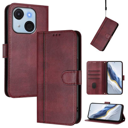 Line Splicing Buckle Retro Leather Phone Case, For itel A200 4G / A200+ 4G, For itel A95 5G, For itel A90 4G, For itel City 100, For itel A58 Lite / A49 Play, For itel P55T 4G / Tecno Spark Go 2024, For itel Power 70, For itel S25 Ultra 4G             ...